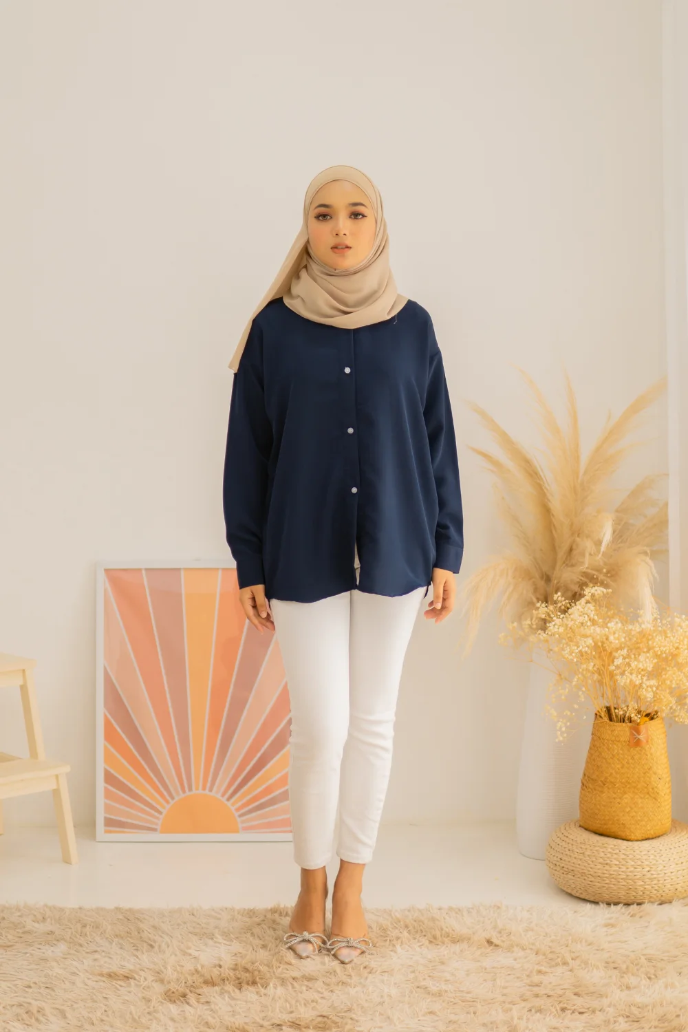 CANDY BLOUSE – NAVY BLUE