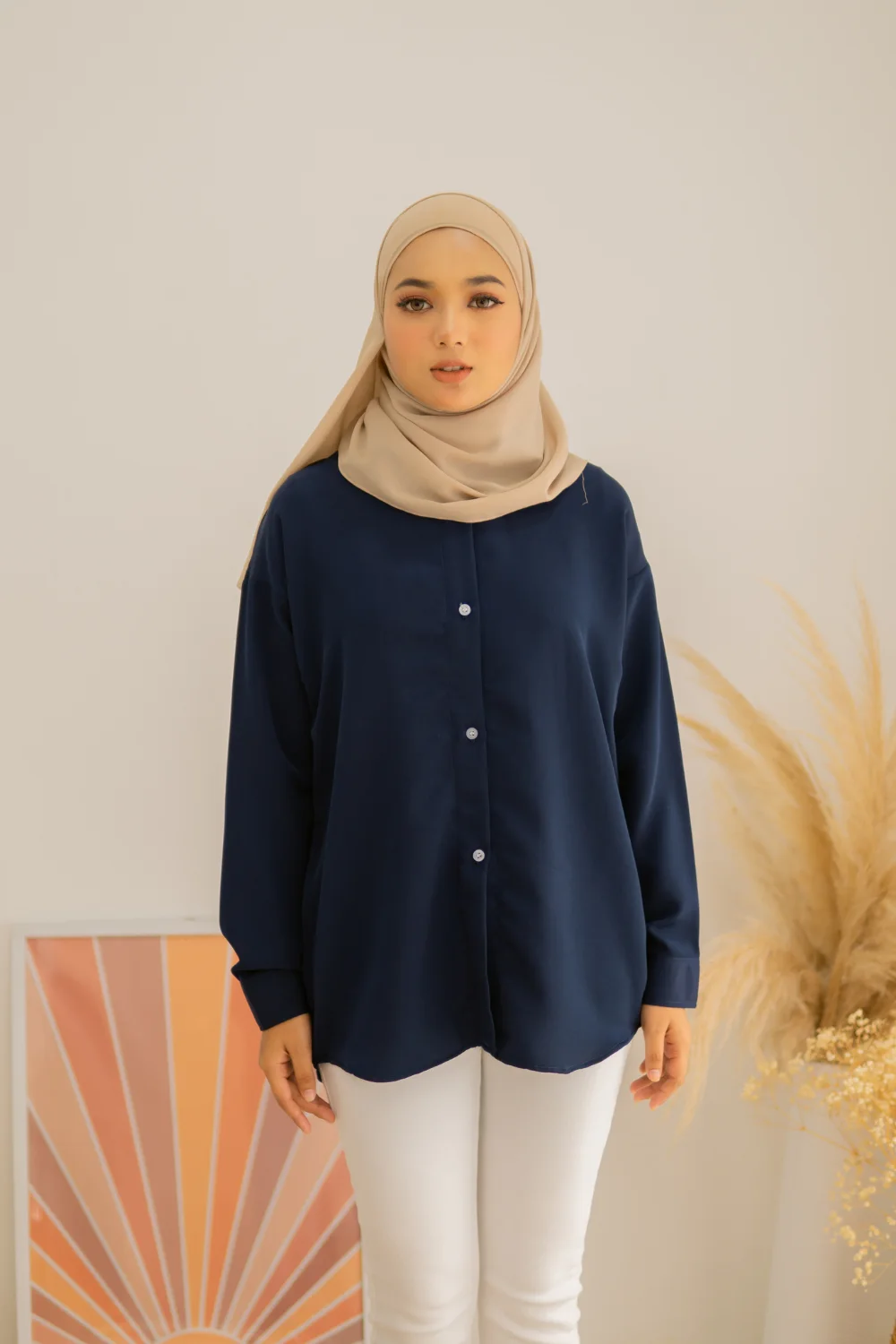 CANDY BLOUSE – NAVY BLUE